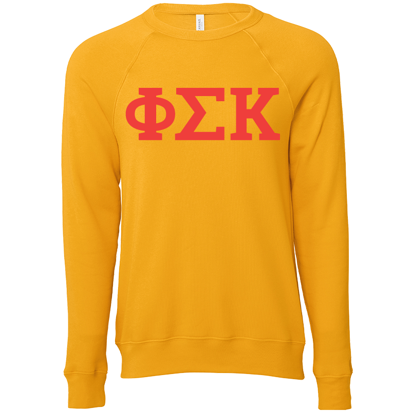 Phi Sigma Kappa Lettered Crewneck Sweatshirts