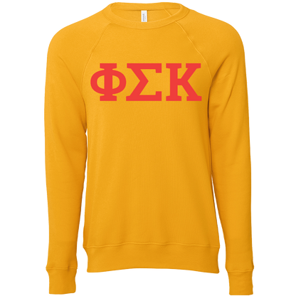 Phi Sigma Kappa Lettered Crewneck Sweatshirts