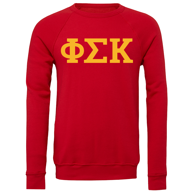 Phi Sigma Kappa Lettered Crewneck Sweatshirts