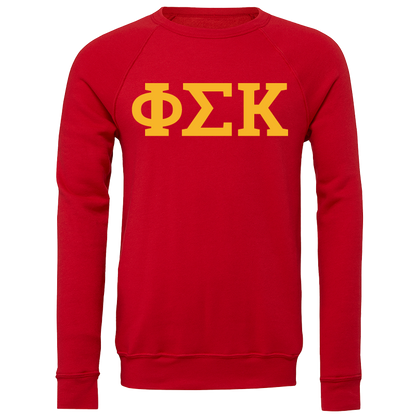 Phi Sigma Kappa Lettered Crewneck Sweatshirts