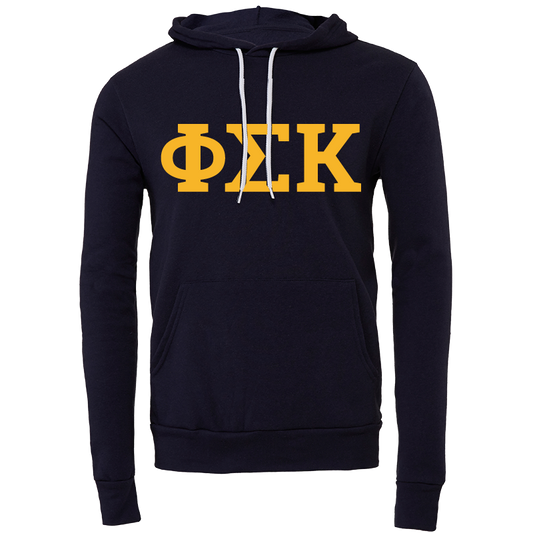 Phi Kappa Sigma Lettered Hooded Sweatshirts