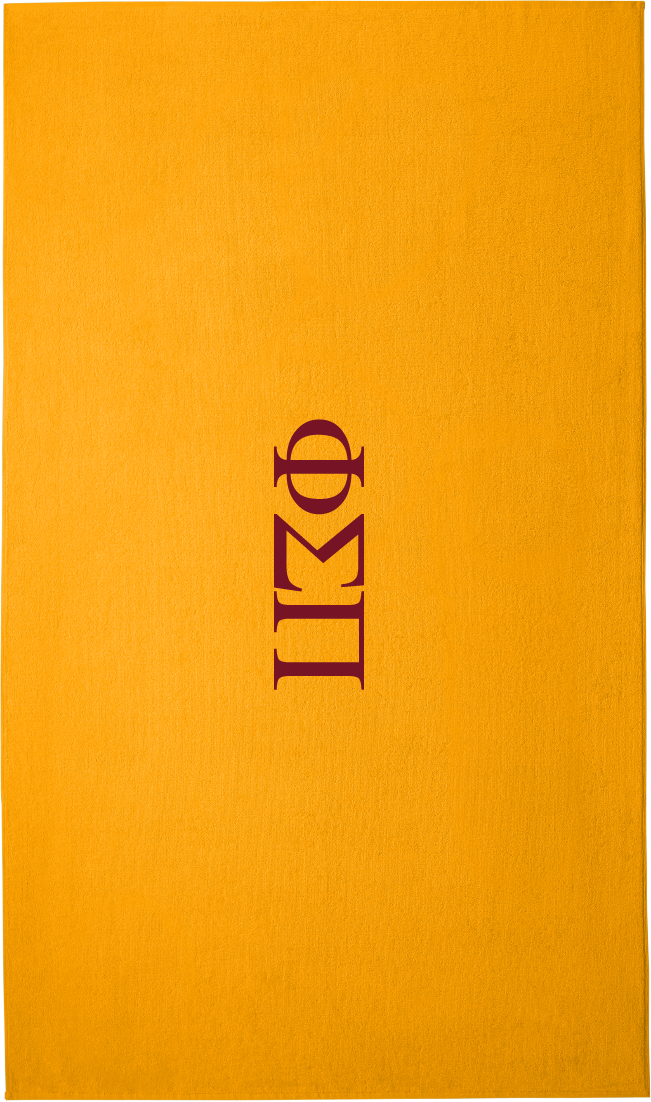 Phi Sigma Pi Lettered Beach Towels