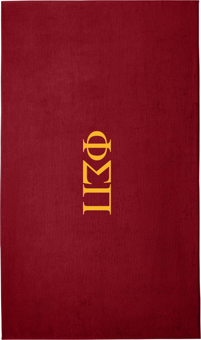Phi Sigma Pi Lettered Beach Towels