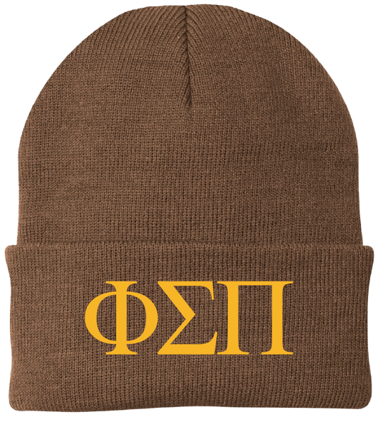 Phi Sigma Pi Lettered Beanies