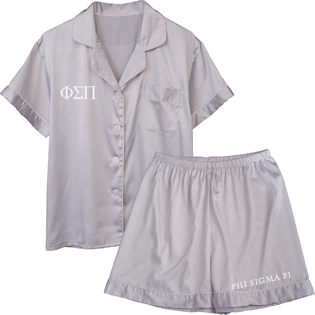 Phi Sigma Pi Embroidered Ladies' Pajama Sets