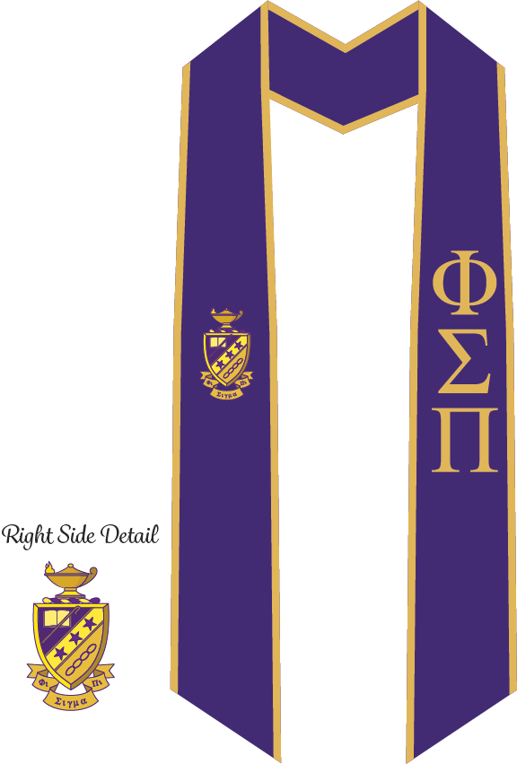 Phi Sigma Pi Graduation Stoles