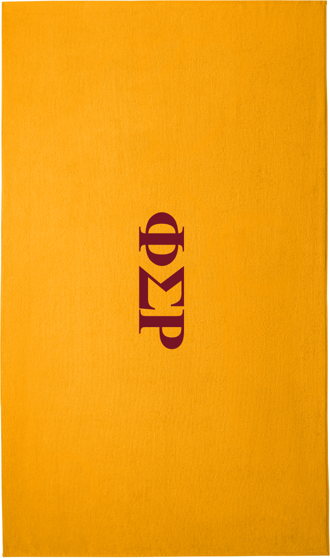 Phi Sigma Rho Lettered Beach Towels