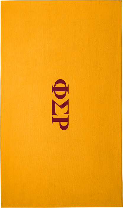 Phi Sigma Rho Lettered Beach Towels