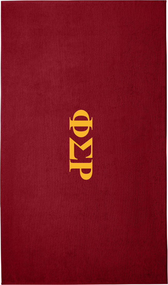 Phi Sigma Rho Lettered Beach Towels