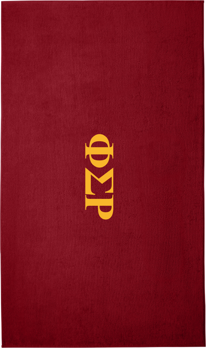 Phi Sigma Rho Lettered Beach Towels