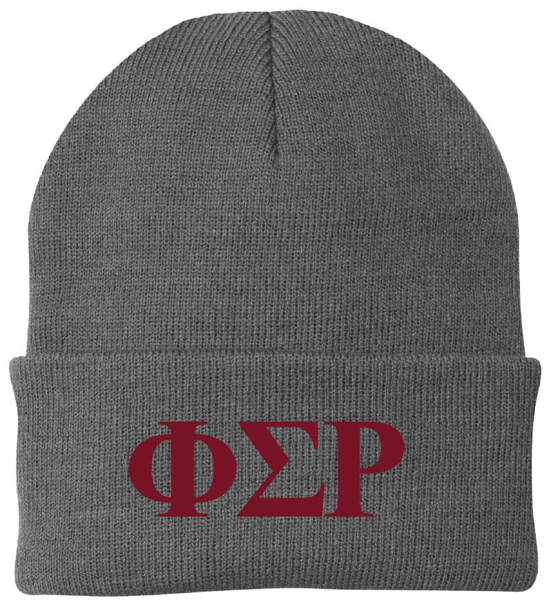 Phi Sigma Rho Lettered Beanies