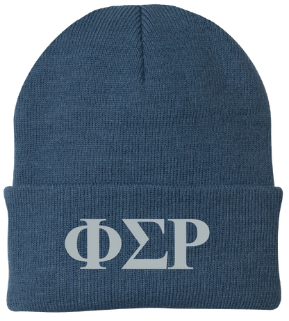 Phi Sigma Rho Lettered Beanies