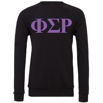 Phi Sigma Rho Embroidered Lettered Crewneck Sweatshirts