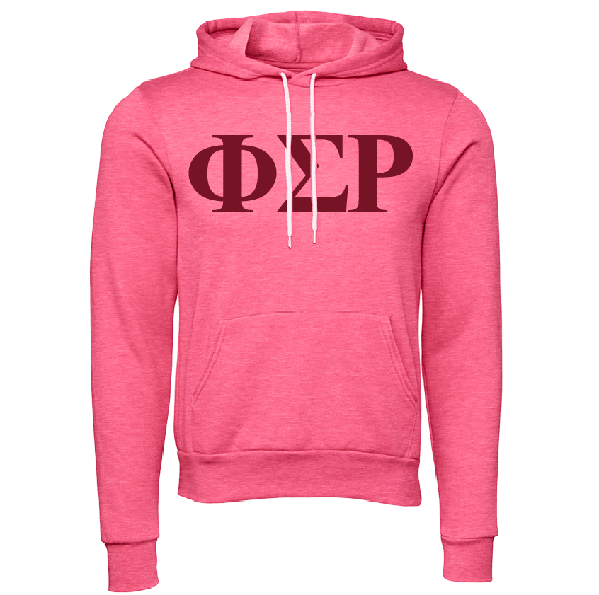Phi Sigma Rho Lettered Hooded Sweatshirts