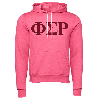 Phi Sigma Rho Lettered Hooded Sweatshirts