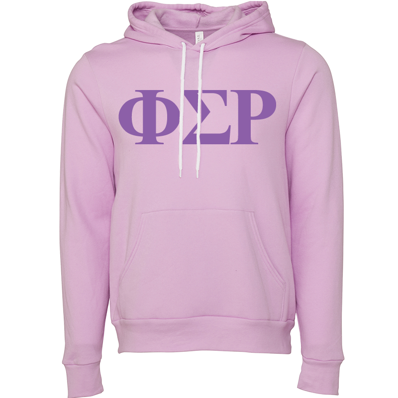 Phi Sigma Rho Lettered Hooded Sweatshirts