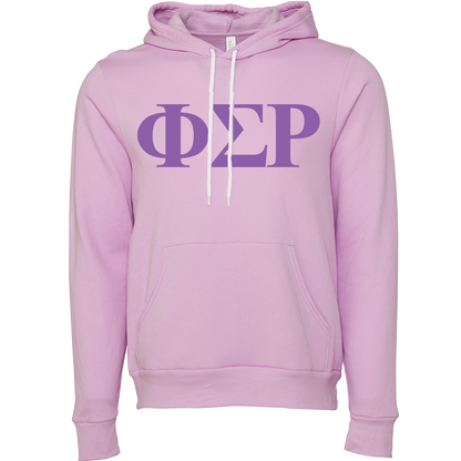 Phi Sigma Rho Lettered Hooded Sweatshirts