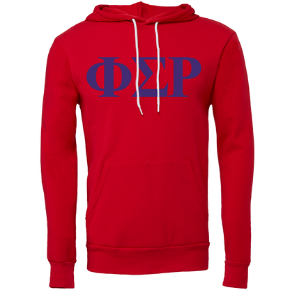 Phi Sigma Rho Lettered Hooded Sweatshirts