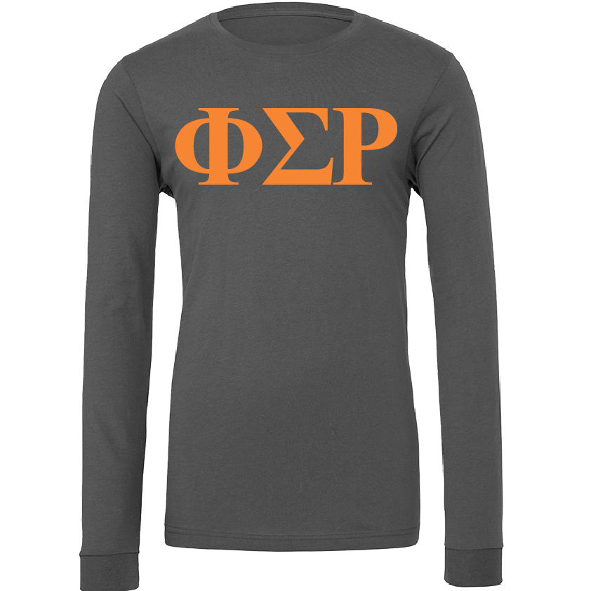 Phi Sigma Rho Lettered Long Sleeve T-Shirts