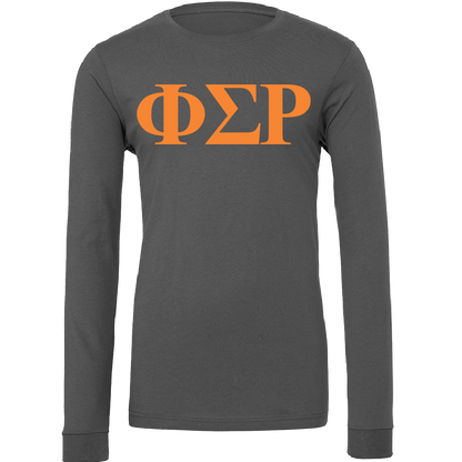Phi Sigma Rho Lettered Long Sleeve T-Shirts