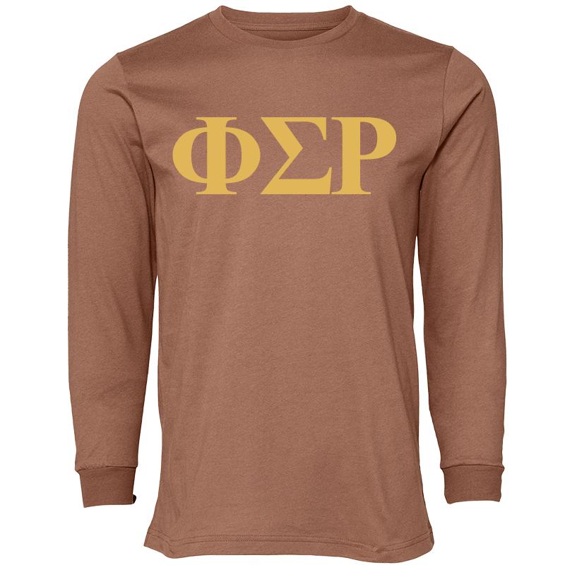 Phi Sigma Rho Lettered Long Sleeve T-Shirts