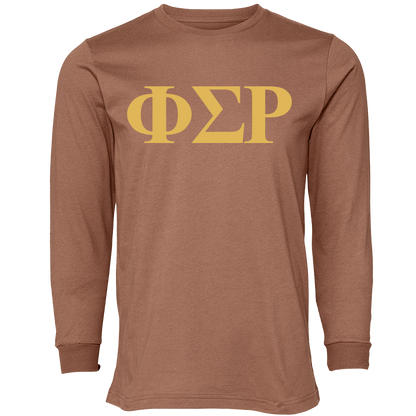 Phi Sigma Rho Lettered Long Sleeve T-Shirts