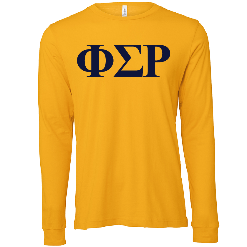 Phi Sigma Rho Lettered Long Sleeve T-Shirts