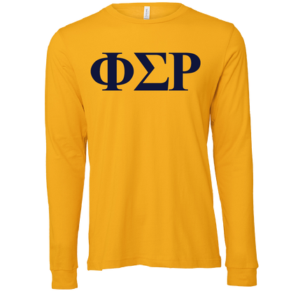 Phi Sigma Rho Lettered Long Sleeve T-Shirts