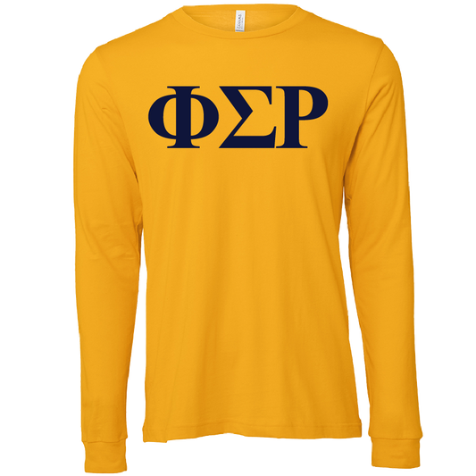 Phi Sigma Rho Lettered Long Sleeve T-Shirts