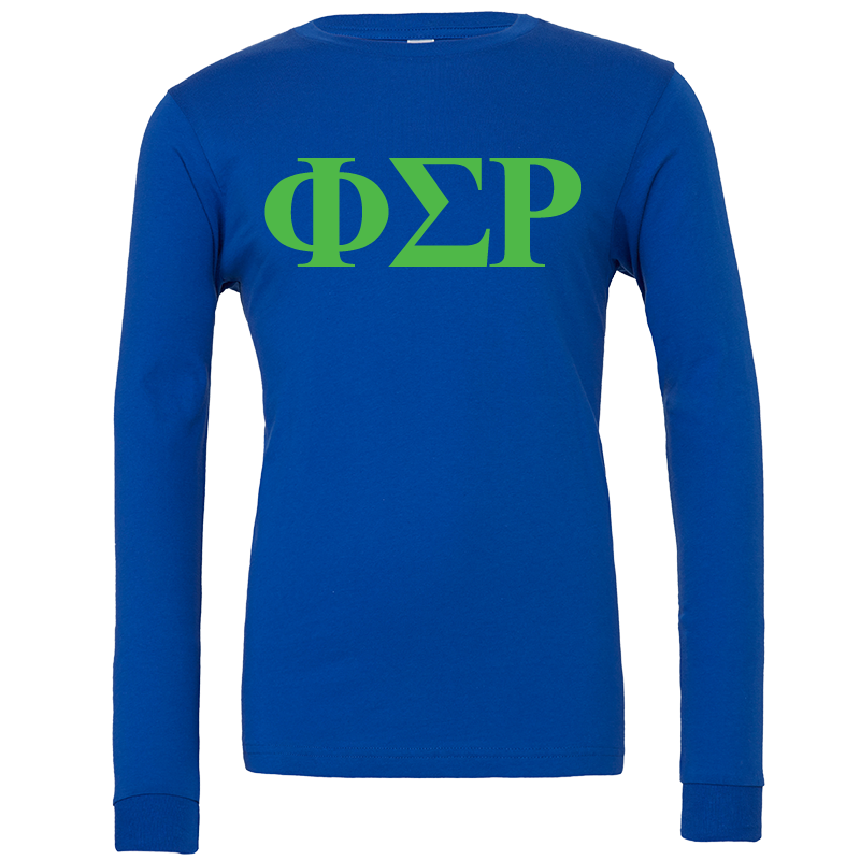 Phi Sigma Rho Lettered Long Sleeve T-Shirts