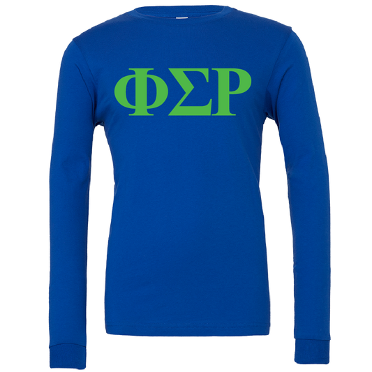 Phi Sigma Rho Lettered Long Sleeve T-Shirts
