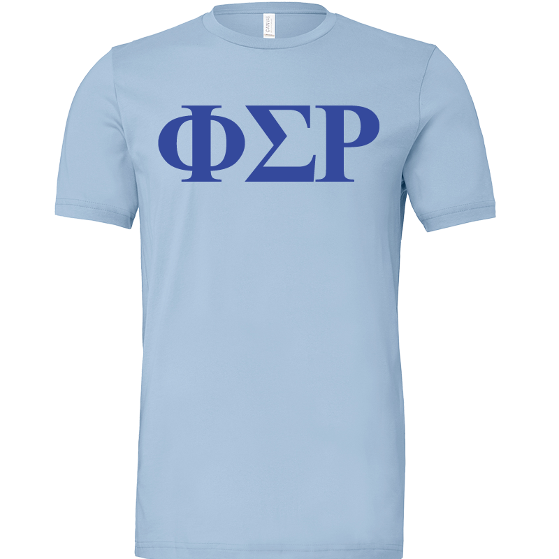 Phi Sigma Rho Lettered Short Sleeve T-Shirts