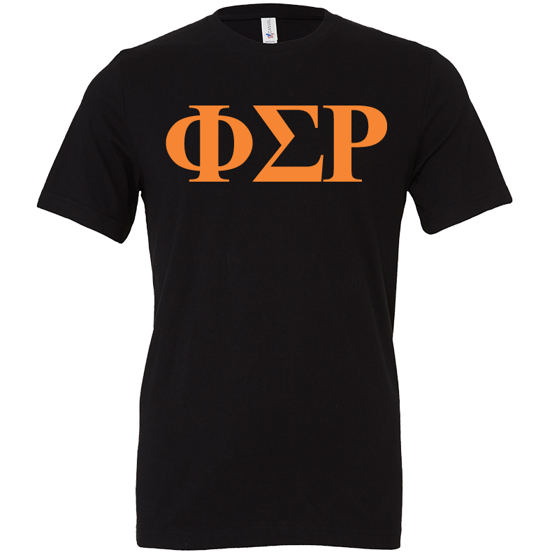 Phi Sigma Rho Lettered Short Sleeve T-Shirts