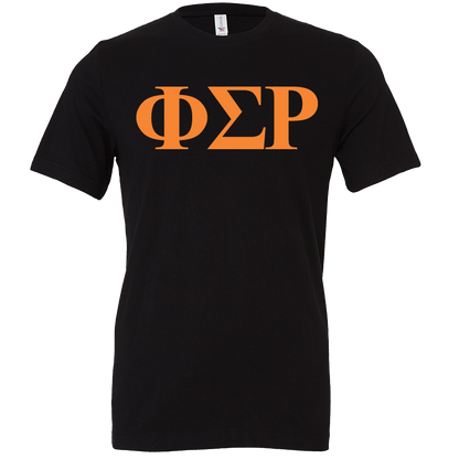 Phi Sigma Rho Lettered Short Sleeve T-Shirts