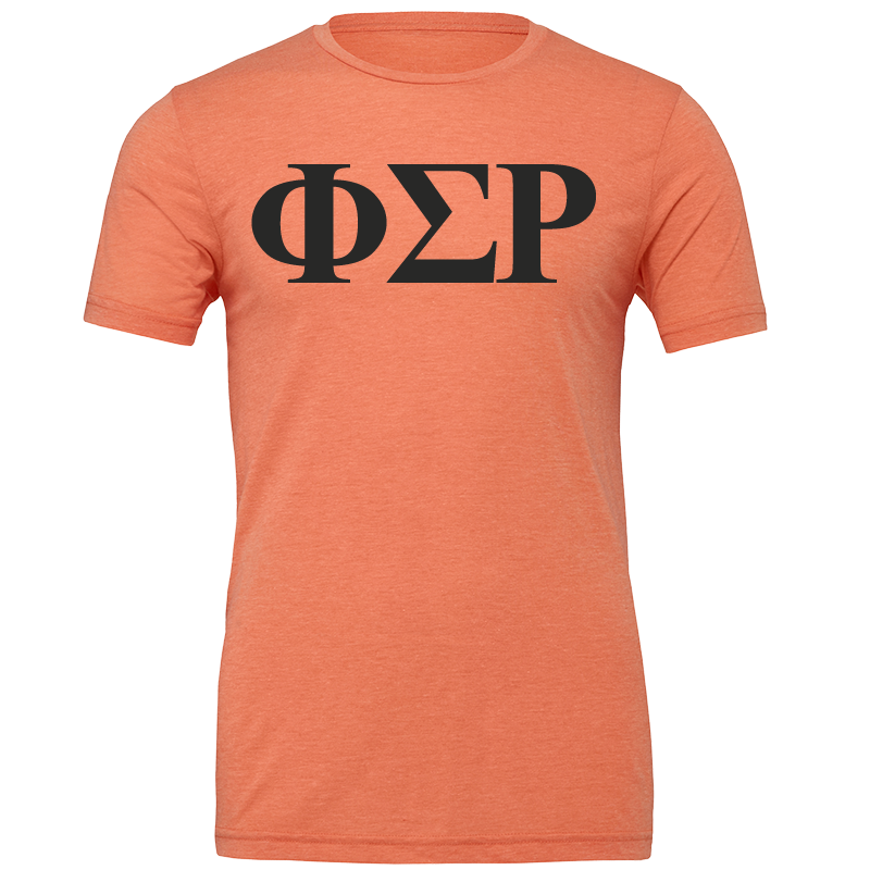 Phi Sigma Rho Lettered Short Sleeve T-Shirts