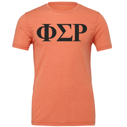 Phi Sigma Rho Lettered Short Sleeve T-Shirts