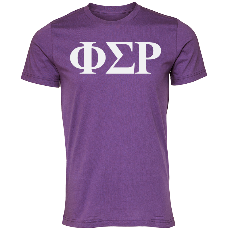 Phi Sigma Rho Lettered Short Sleeve T-Shirts