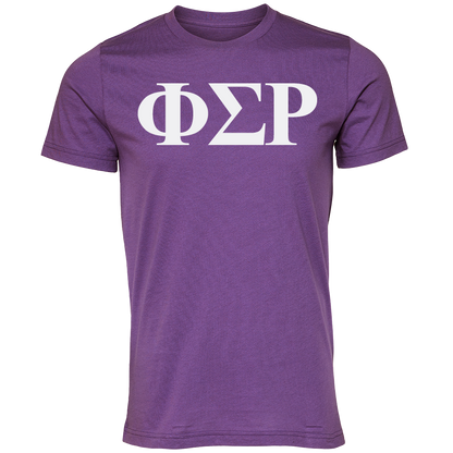 Phi Sigma Rho Lettered Short Sleeve T-Shirts