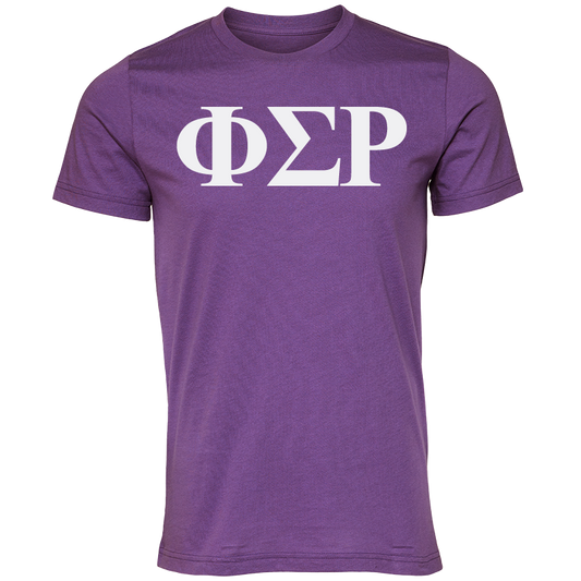 Phi Sigma Rho Lettered Short Sleeve T-Shirts