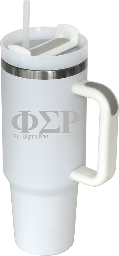 Phi Sigma Rho Lettered 40oz Tumblers
