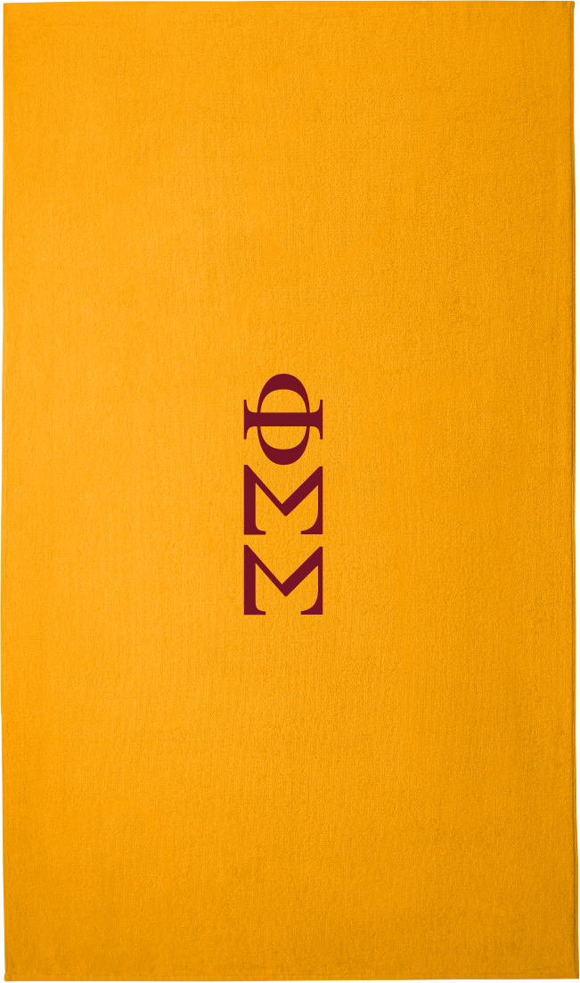 Phi Sigma Sigma Lettered Beach Towels