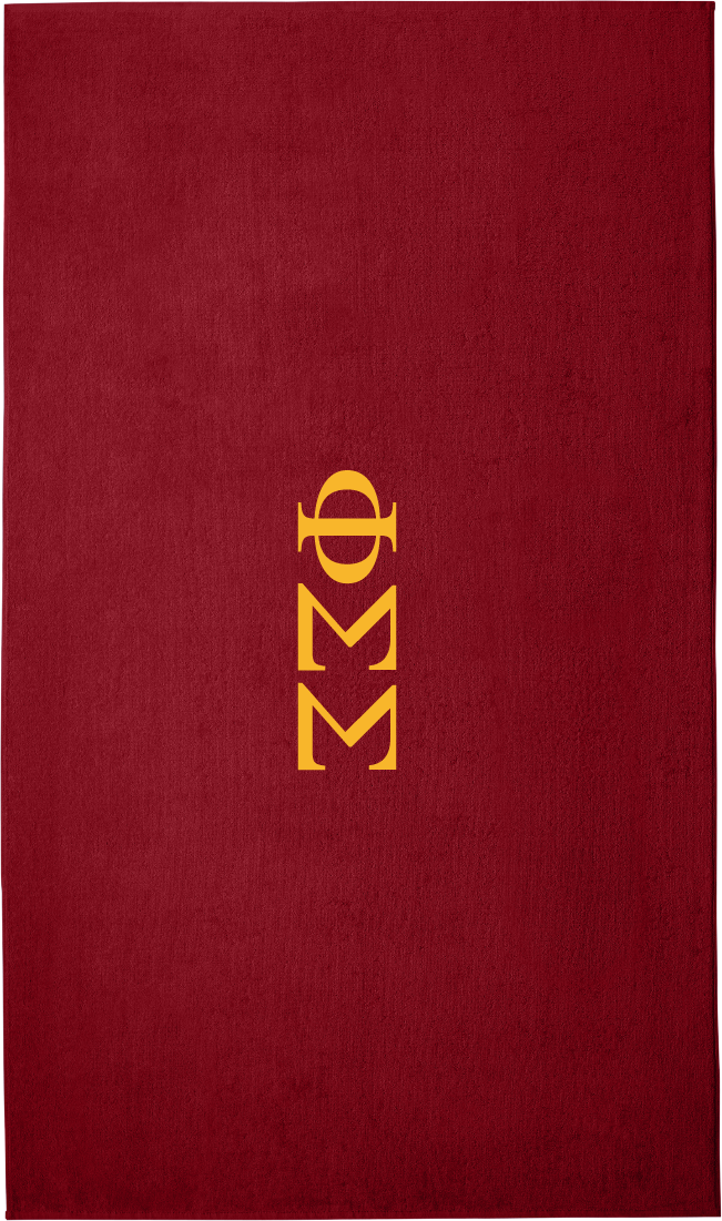 Phi Sigma Sigma Lettered Beach Towels