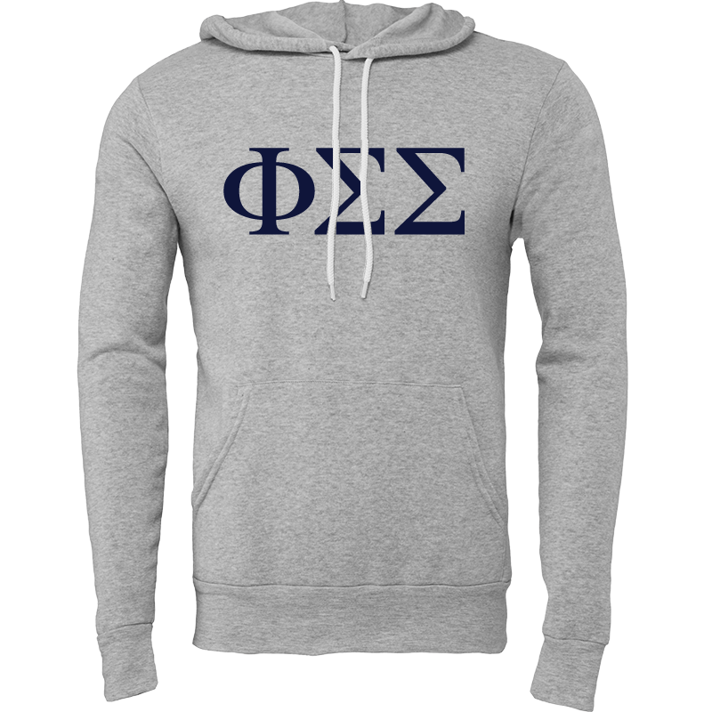 Phi Sigma Sigma Lettered Hooded Sweatshirts