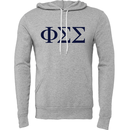 Phi Sigma Sigma Lettered Hooded Sweatshirts