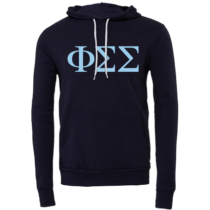 Phi Sigma Sigma Lettered Hooded Sweatshirts