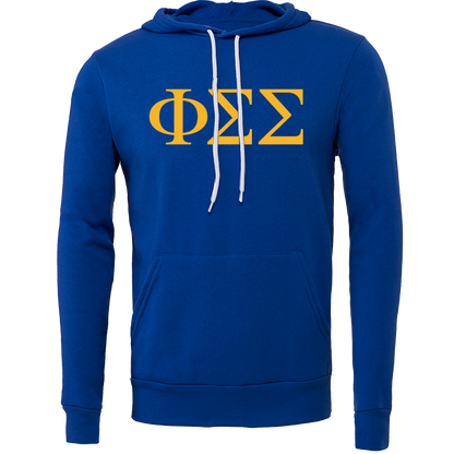 Phi Sigma Sigma Lettered Hooded Sweatshirts