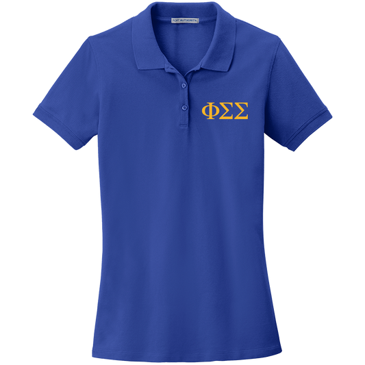 Phi Sigma Sigma Ladies' Embroidered Polo Shirt