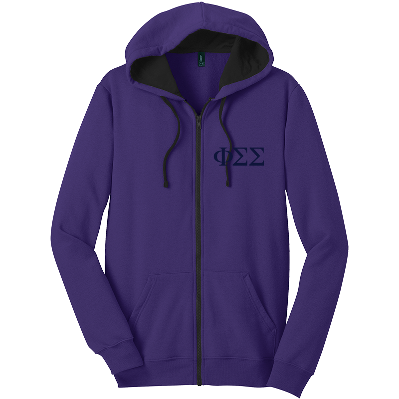 Phi Sigma Sigma Zip-Up Hooded Sweatshirts