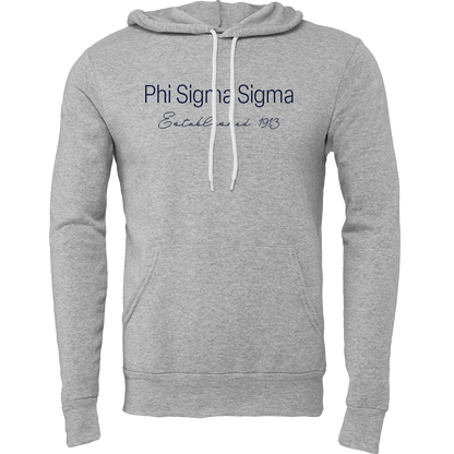 Phi Sigma Sigma Embroidered Printed Name Hooded Sweatshirts