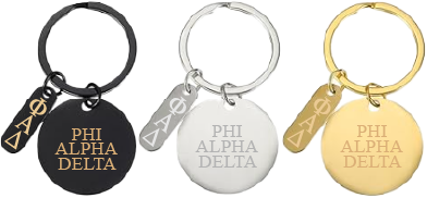 Phi Alpha Delta Name and Letters Keychains